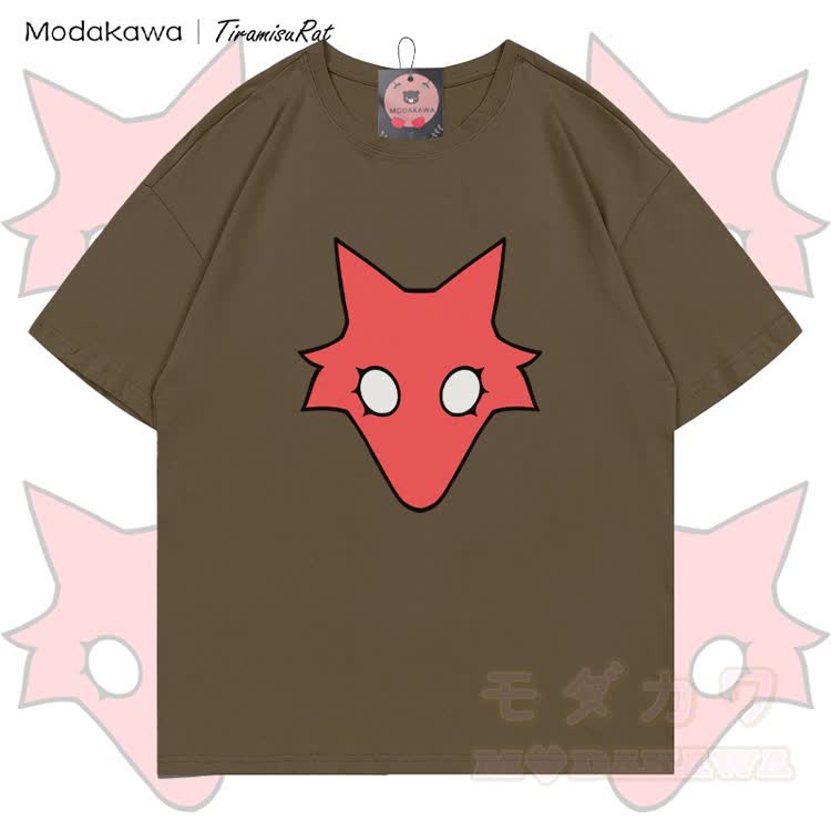 MODAKAWA X TiramisuRat Rat Graphic 100% Cotton T-shirt - Brown - 5XL - image 4