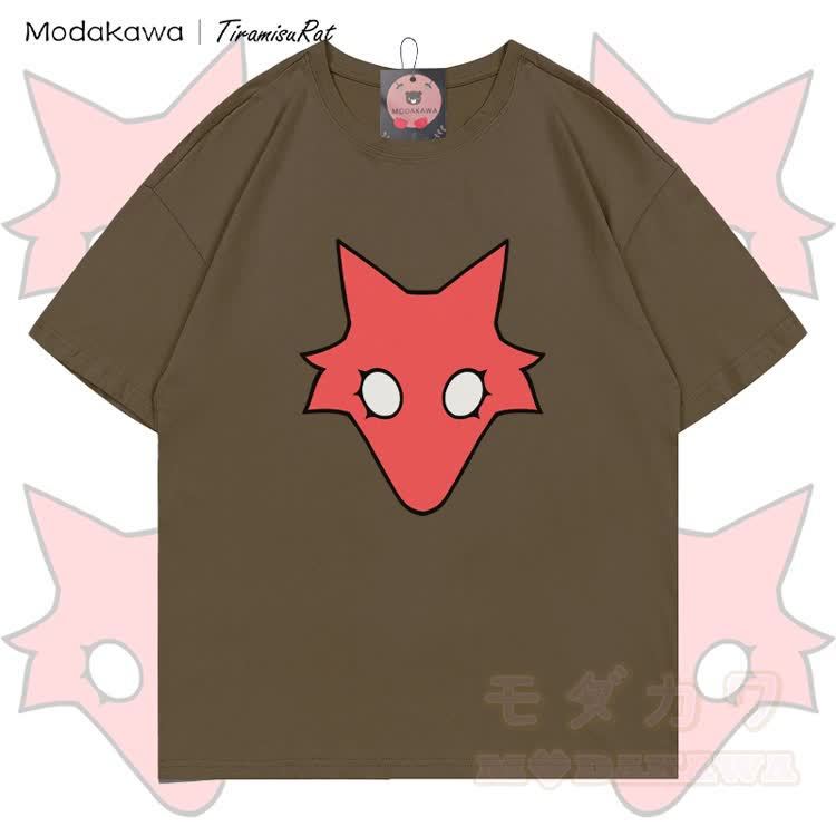 MODAKAWA X TiramisuRat Rat Graphic 100% Cotton T-shirt - Brown - 5XL - image 4