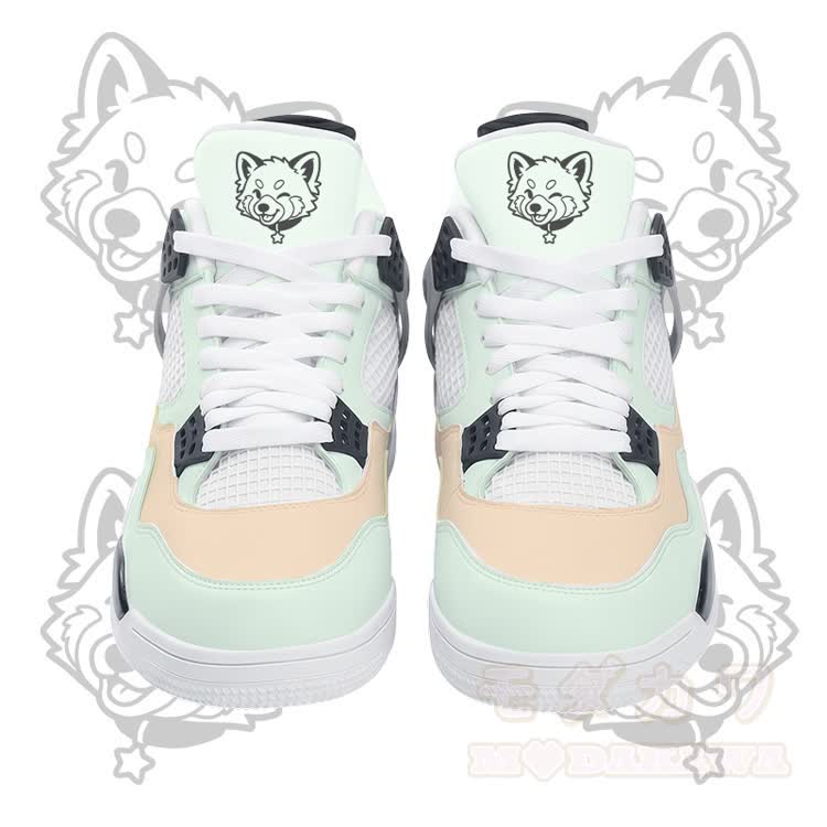 Wink Fox Graphic Modakawa Lace Up Sports Air Cushion Shoes - Green - 48 - image 6
