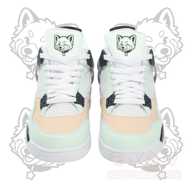 Wink Fox Graphic Modakawa Lace Up Sports Air Cushion Shoes - Green - 48 - image 6