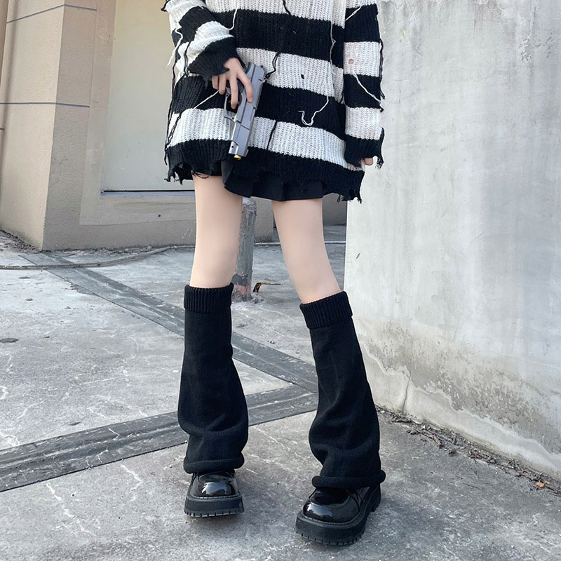 JK Pure Color Knit Leg Warmers - image 9