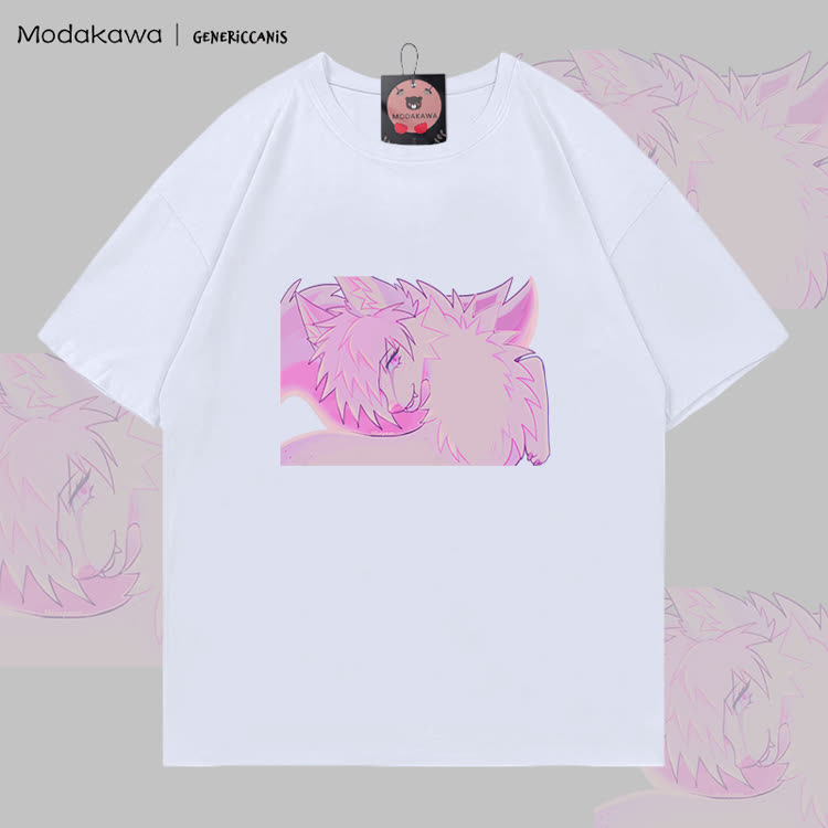 MODAKAWA X genericcanis Fox Graphic 100% Cotton T-shirt - White - 5XL - image 4
