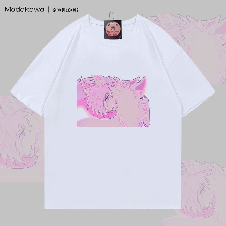 MODAKAWA X genericcanis Fox Graphic 100% Cotton T-shirt - White - 5XL - image 4