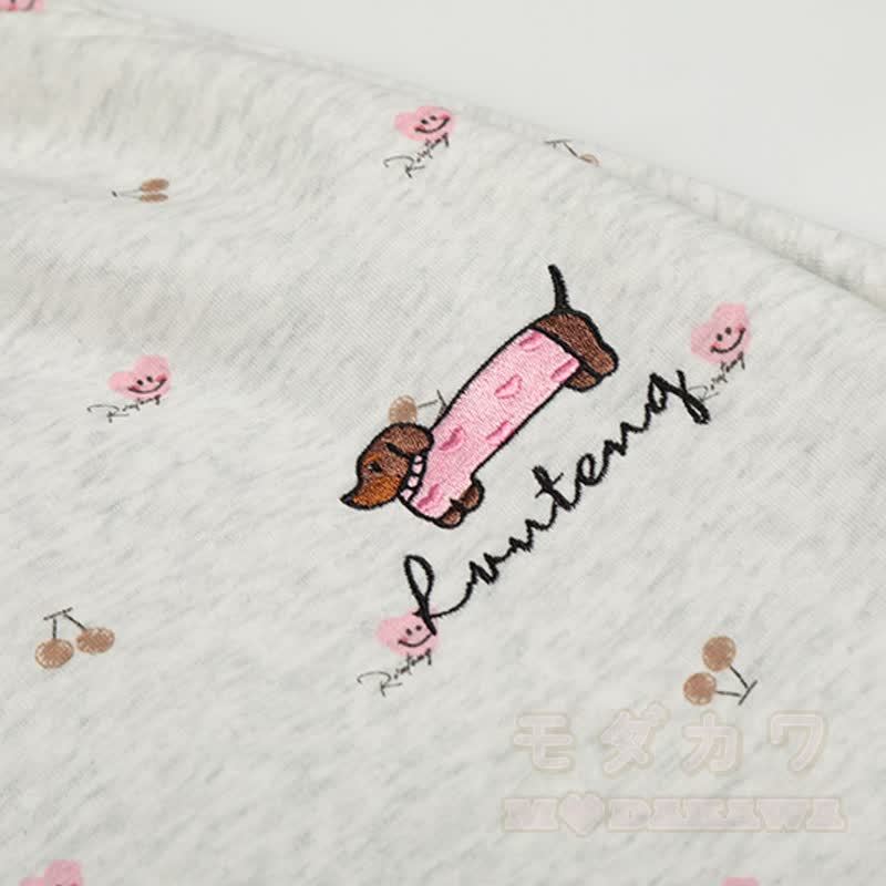  High Quality Durable Press Stripe Long Sleeve Top Floral Embroidery Pants Two Pieces Set - image 17