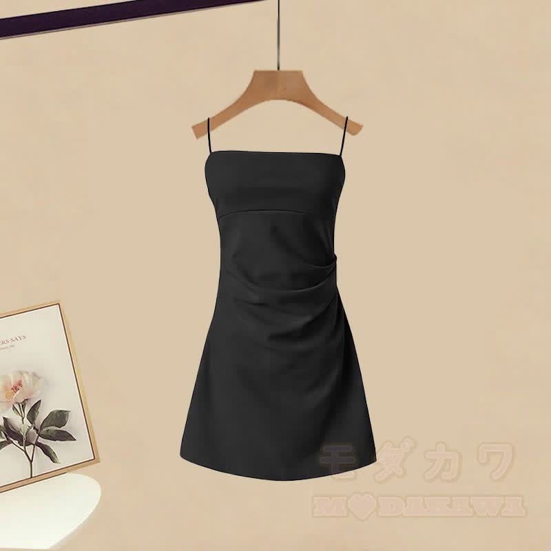 Irregular T-shirt Slip Dress Matching Outfit - image 5