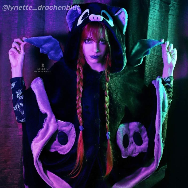 Cartoon Bat Wearable Hooded Blanket - image 5