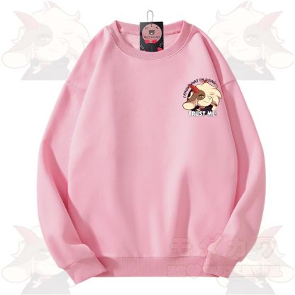 MODAKAWA X zarckets TRUST ME Fox Graphic Unisex Sweatshirt - Pink - 3XL - image 13