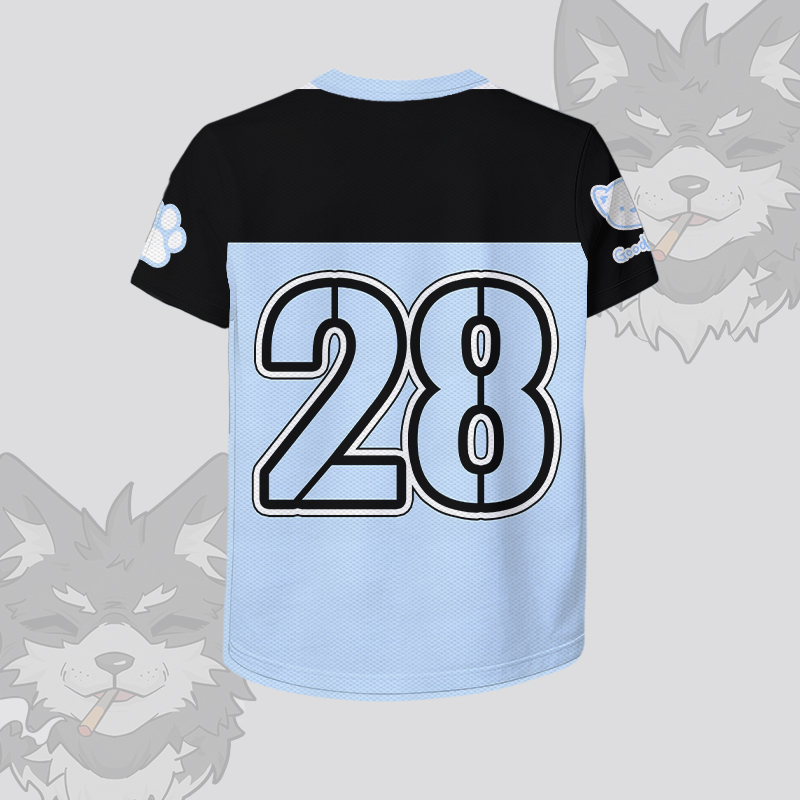 KODA Smoking Puppy Number Graphic Modakawa Vintage Mesh Jersey T-shirt - image 4
