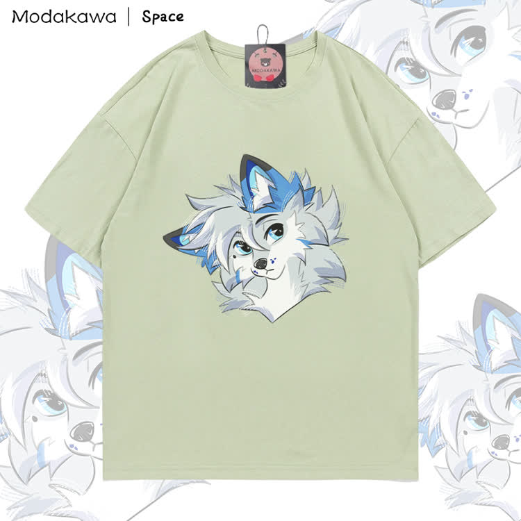 MODAKAWA X Space Barker Graphic 100% Cotton T-shirt - Green - 5XL - image 4