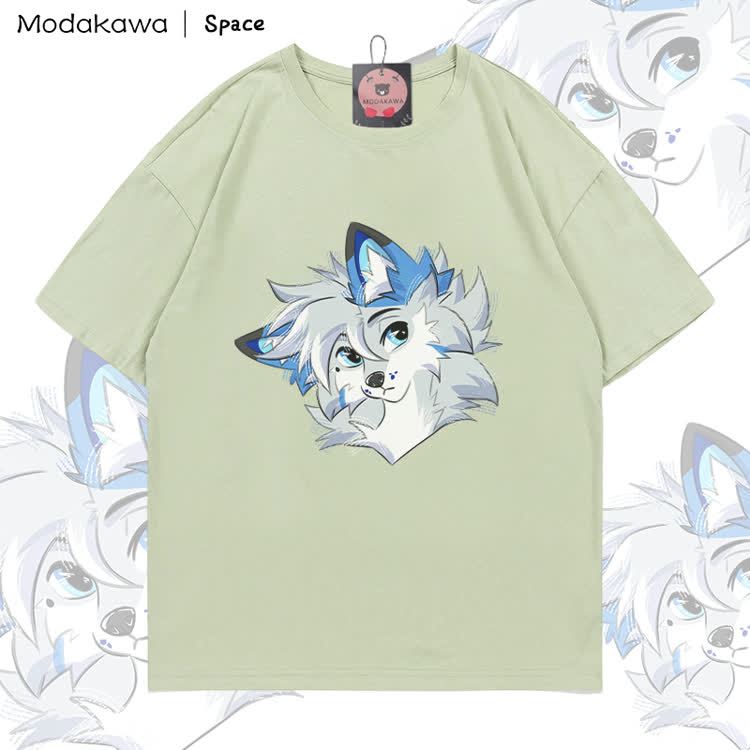 MODAKAWA X Space Barker Graphic 100% Cotton T-shirt - Green - 5XL - image 4