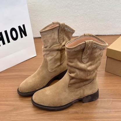 Vintage Suede Fashion Boots - image 9