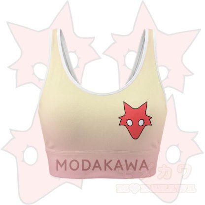 MODAKAWA X TiramisuRat Rat Graphic Gradient Sports Bra Top Leggings Matching Outfit - Yellow Top - 5XL - image 4