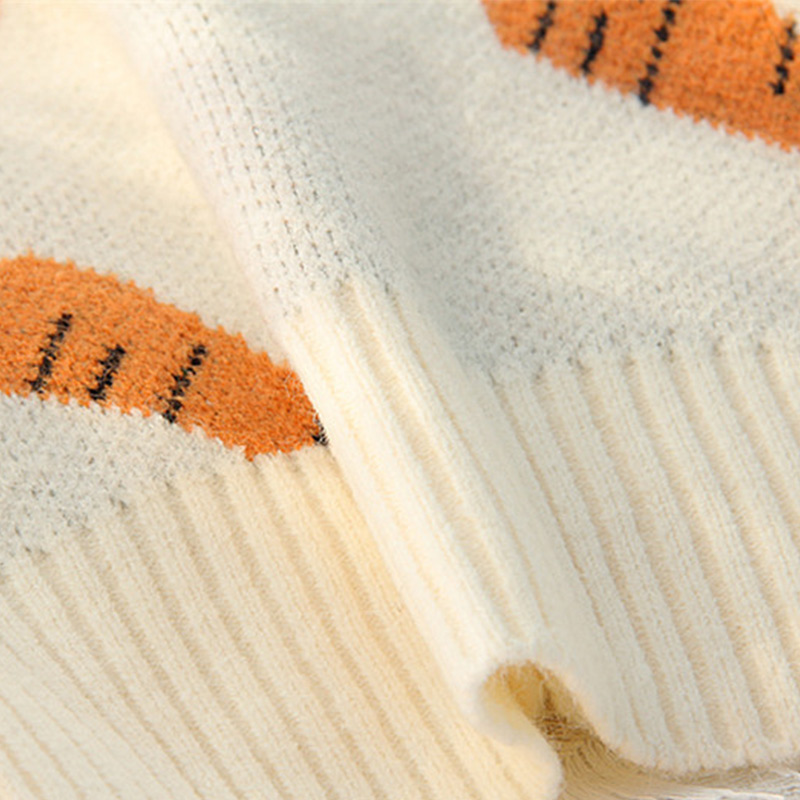 Loose Cartoon Carrot Print Long Sleeve Sweatshirt - image 6