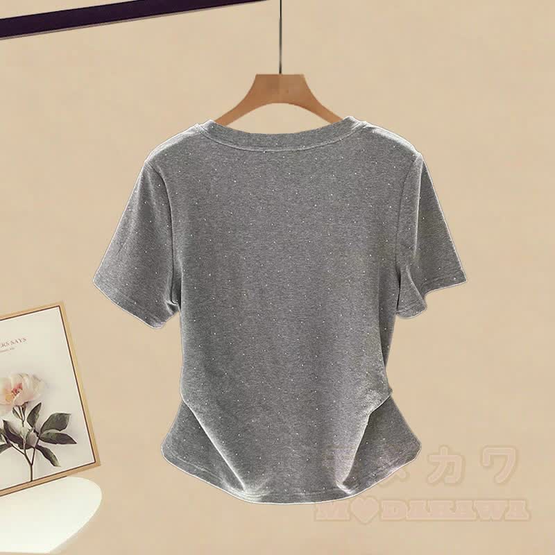 Irregular T-shirt Plaid Skirt Matching Outfit - image 7