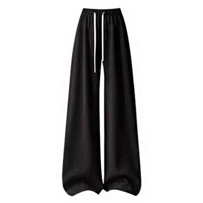 Sweet Zip Up Hooded Cropped Jacket Drawstring Wide Leg Pant Two Pieces Set - Pants - 4XL - image 4