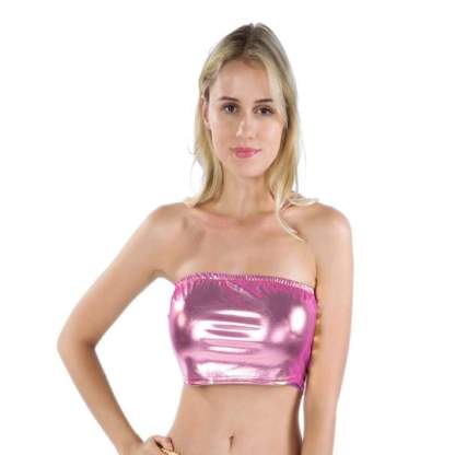 Sexy Boat Neck Strapless Top - image 10