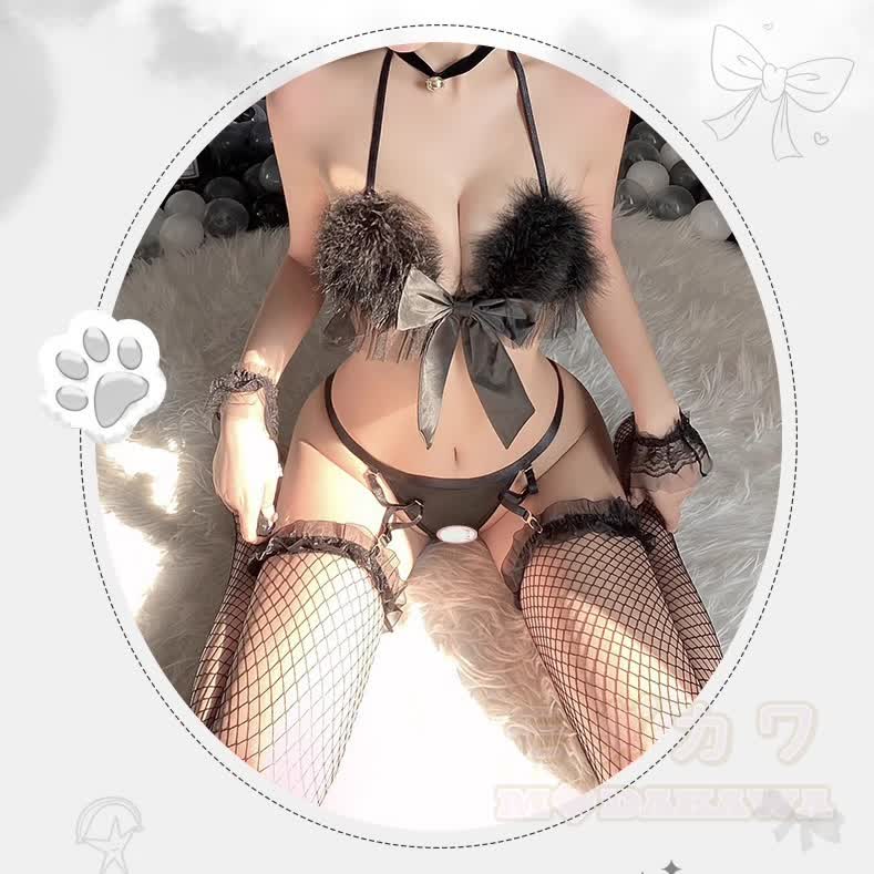 Sexy Cat-Themed Lingerie Costume - image 6