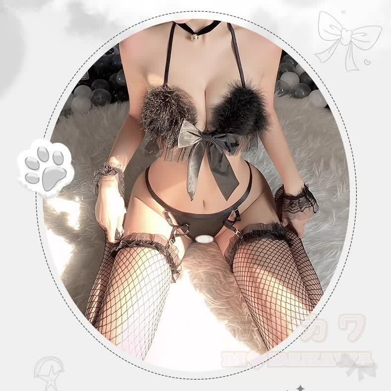Sexy Cat-Themed Lingerie Costume - image 6