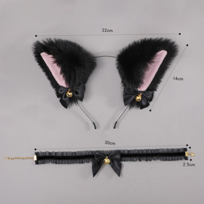 Fox Ears Headband Choker Cosplay Costume Accessory - image 11