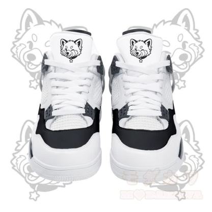 Wink Fox Graphic Modakawa Lace Up Sports Air Cushion Shoes - White - 48 - image 5