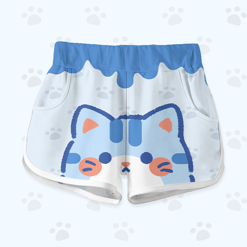 Cat Graphic Modakawa Shorts - image 5