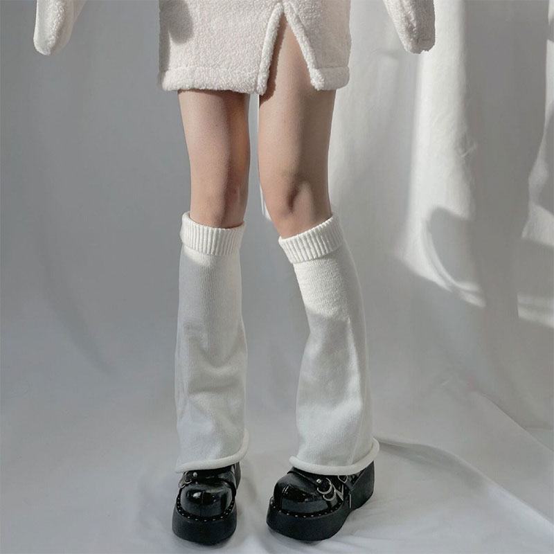 JK Pure Color Knit Leg Warmers - image 5