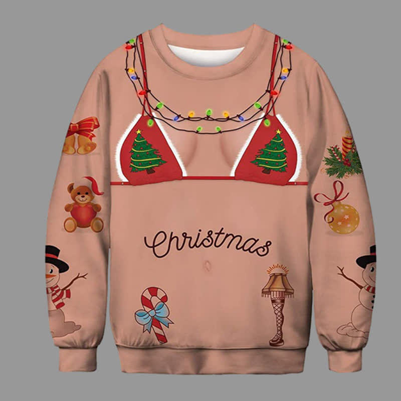 Christmas Funny Ugly 3D Print Crewneck Unisex Sweatshirt - image 1