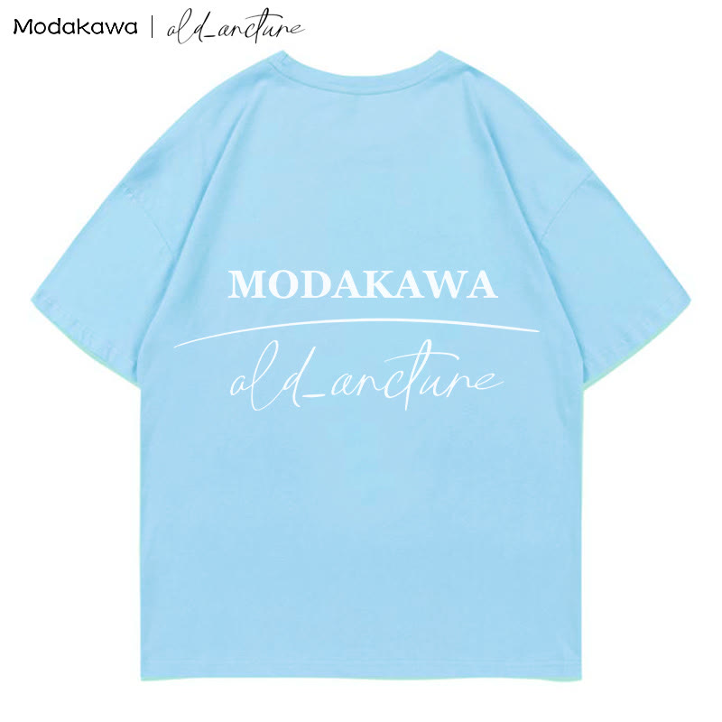 MODAKAWA X  old_arcture Blueberry Cake Letter Print T-shirt - image 4