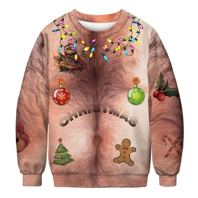 Christmas Funny Ugly 3D Print Crewneck Unisex Sweatshirt - B - 6XL - image 3
