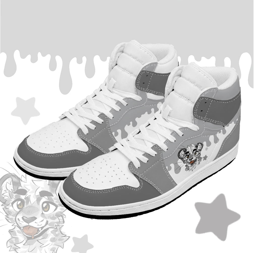 MODAKAWA X atka Tiger Graphic High Top Canvas Shoes - Grey - 48 - image 2