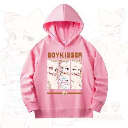 MODAKAWA X zarckets Fox Print Long Sleeve Hooded Sweatshirt - Pink - 4XL - image 10
