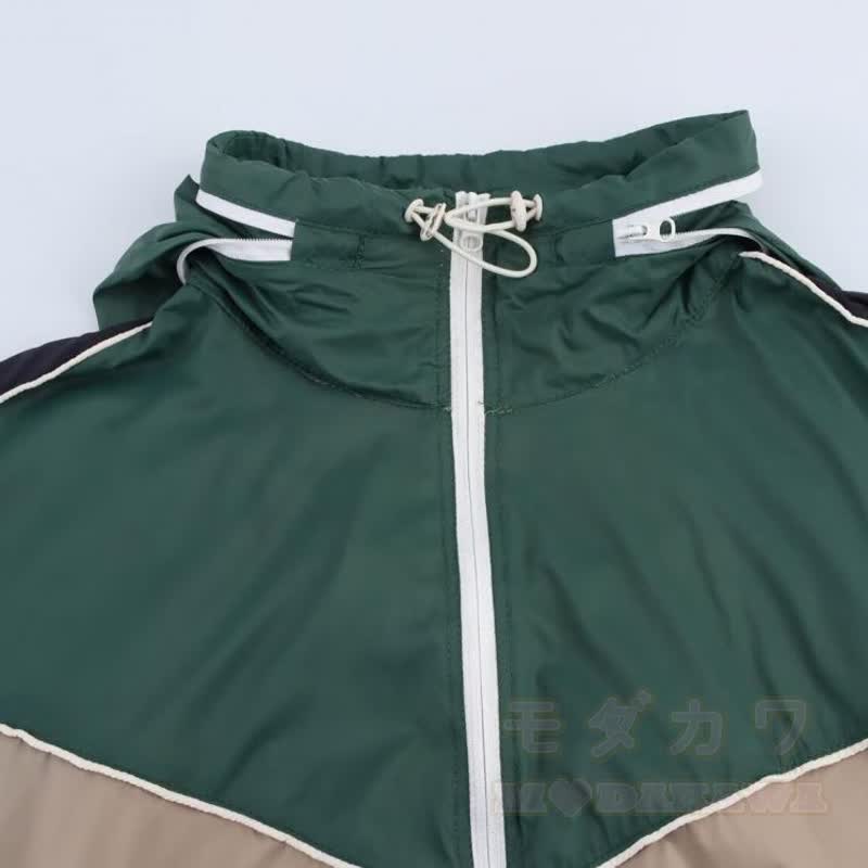 Casual Color Block Zip Up Jacket Drawstring Wide Leg Pants Two Pieces Set - image 4