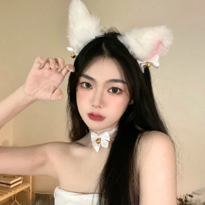 Fox Ears Headband Choker Cosplay Costume Accessory - image 3