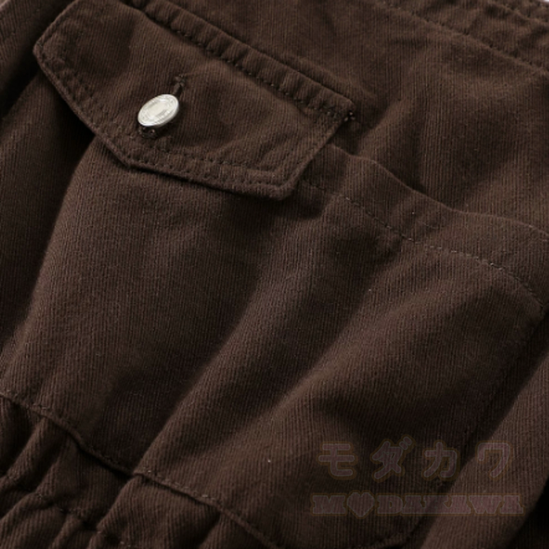 Cute Fox Print Hoodie Brown Overalls Shorts Two Pieces Set - image 10