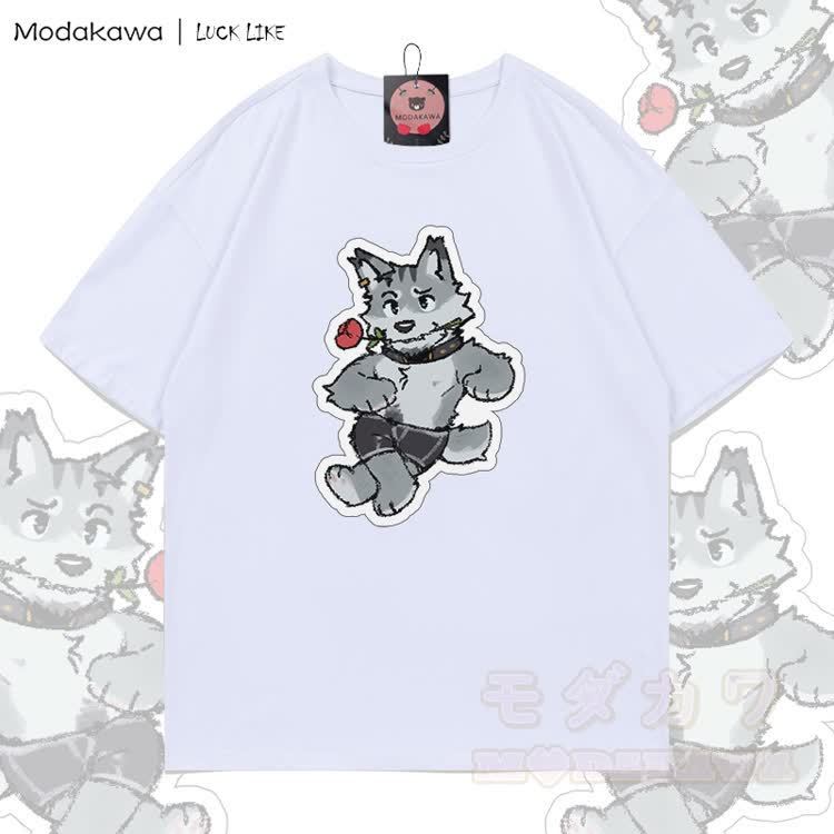 MODAKAWA X LUCK LIKE Remy Rose Graphic 100% Cotton T-shirt - White - 5XL - image 3
