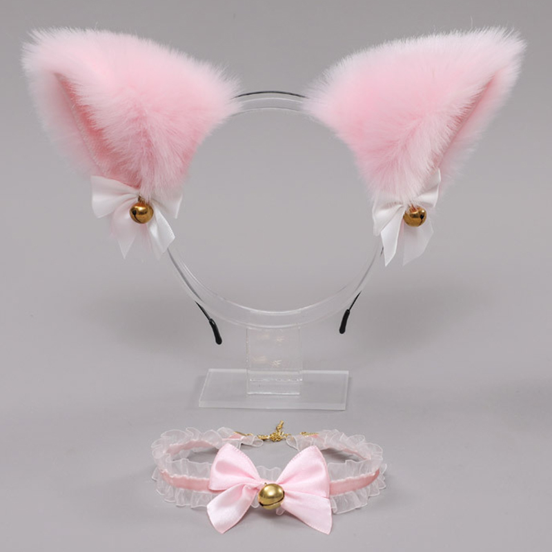 Fox Ears Headband Choker Cosplay Costume Accessory - C - One Size - image 8