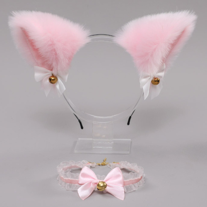 Fox Ears Headband Choker Cosplay Costume Accessory - C - One Size - image 8