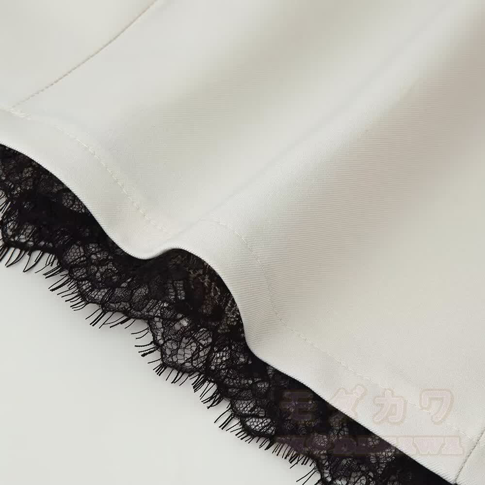 Backless Lace Patchwork Cami Dress - image 6