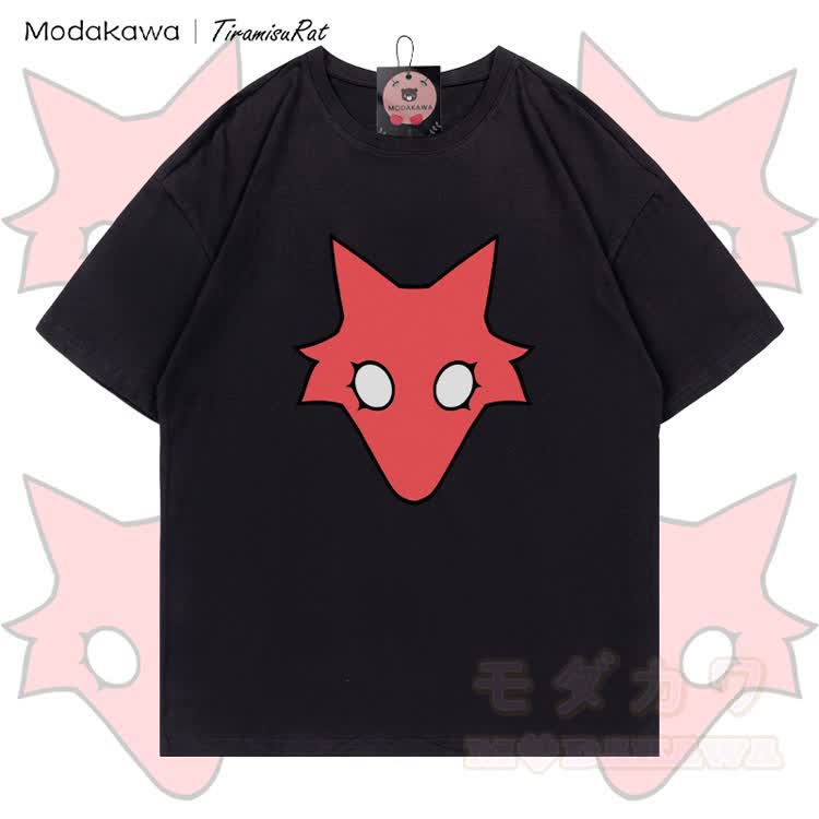 MODAKAWA X TiramisuRat Rat Graphic 100% Cotton T-shirt - Black - 5XL - image 5
