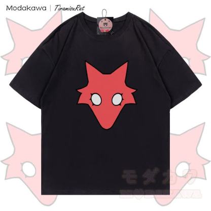 MODAKAWA X TiramisuRat Rat Graphic 100% Cotton T-shirt - Black - 5XL - image 5
