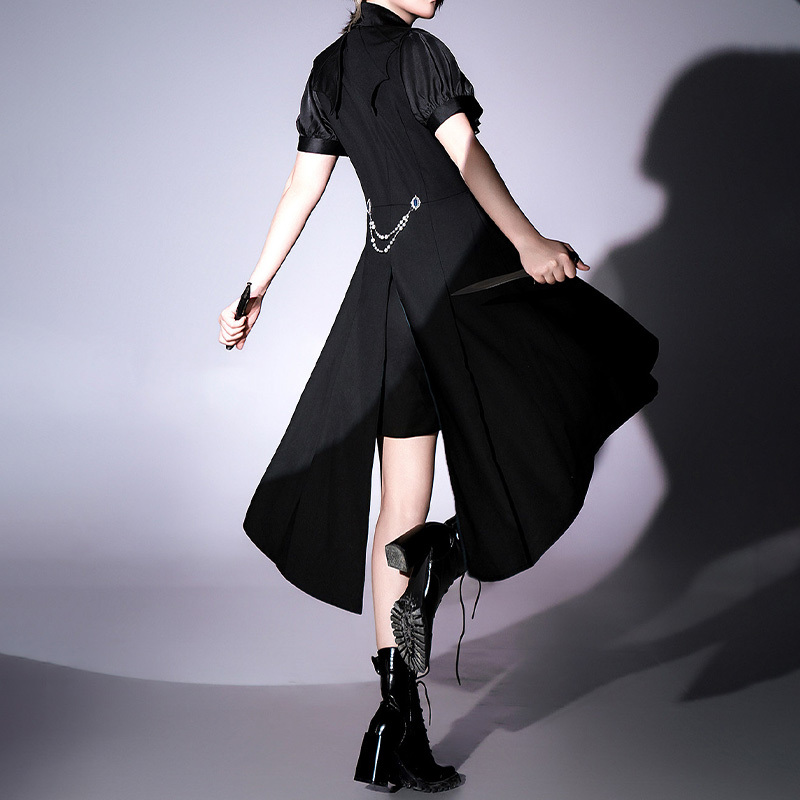 Zipper Vest Dress Pearl Bowtie Shirt Shorts Matching Outfit - image 11