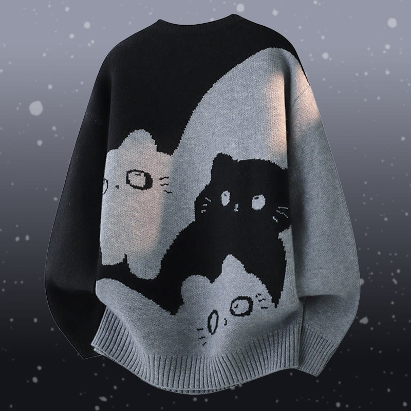 Kitty Knit Sweater Flower Cargo Pants Two Pieces - image 8