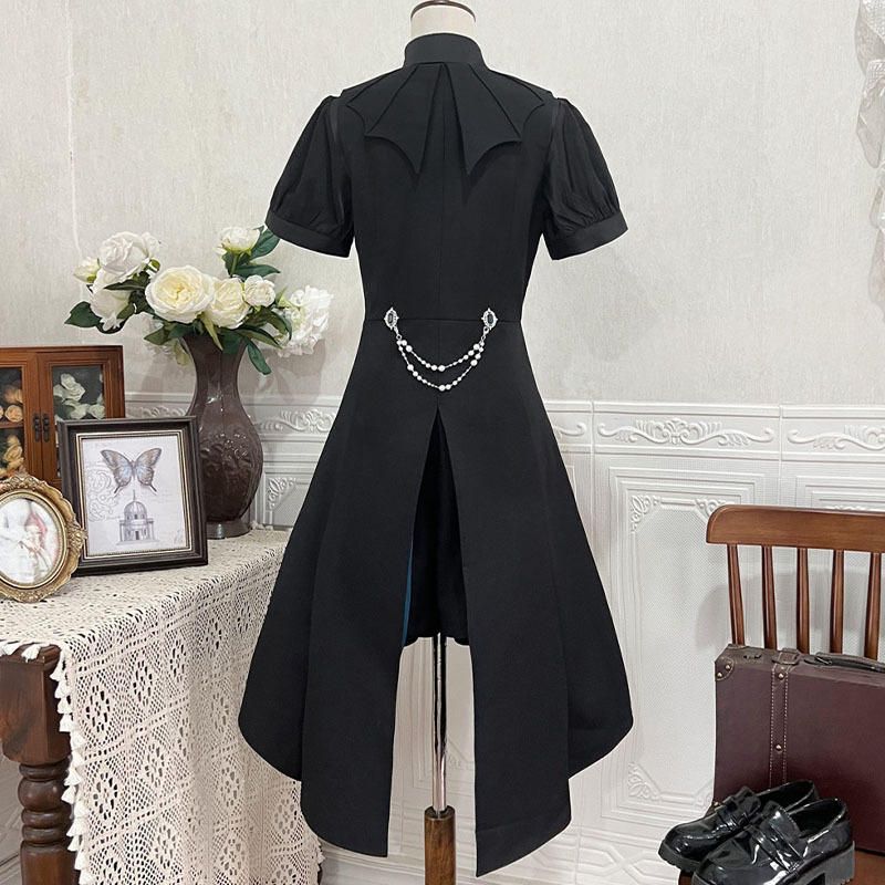 Zipper Vest Dress Pearl Bowtie Shirt Shorts Matching Outfit - image 13
