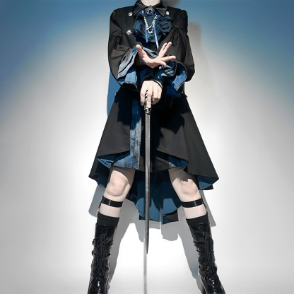 Zipper Vest Dress Pearl Bowtie Shirt Shorts Matching Outfit - image 10