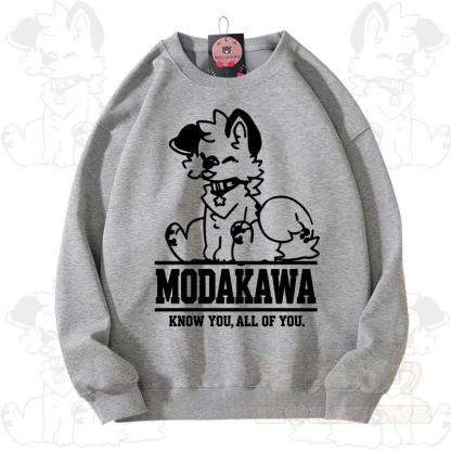MODAKAWA X popipeko Kawaii Puppy Graphic Unisex Sweatshirt - Dark Gray - 3XL - image 10
