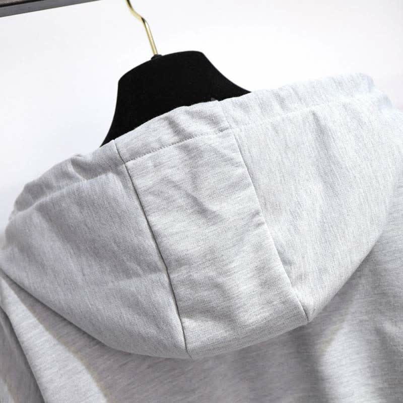 Cross Short Hoodie Lace Up Irregular Slip Dress Matching Outfit - image 5