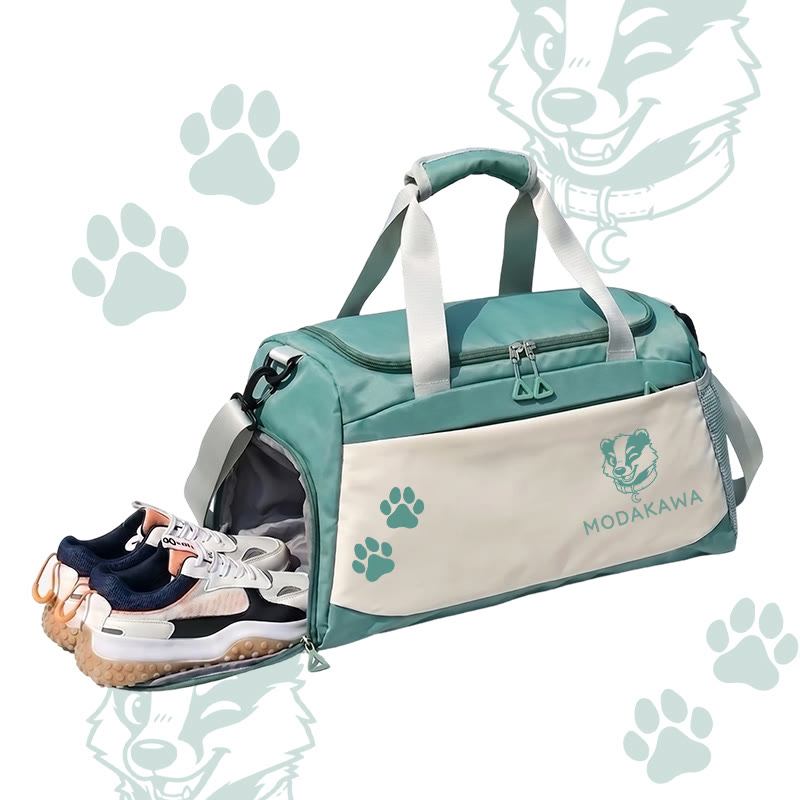 Badger Graphic Modakawa Large Capacity Sports Gym Duffel Bag - Green - 55*28*26 cm - image 6