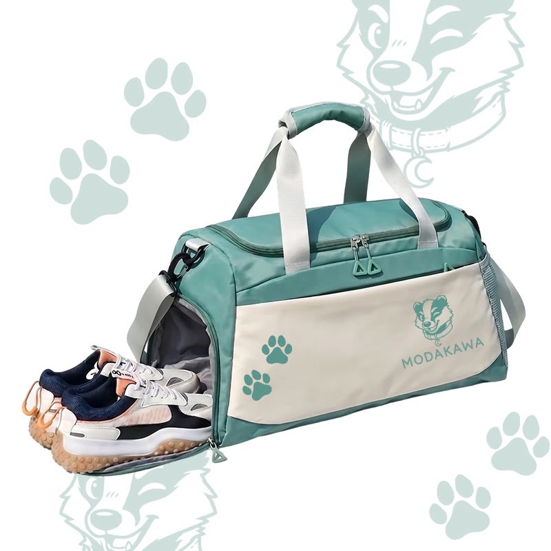 Badger Graphic Modakawa Large Capacity Sports Gym Duffel Bag - Green - 55*28*26 cm - image 6