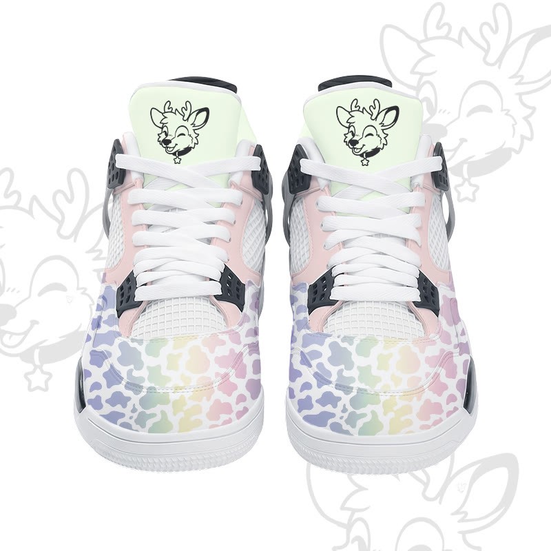 MODAKAWA X popipeko Deer Camo Graphic Lace Up Sports Air Cushion Shoes - image 8