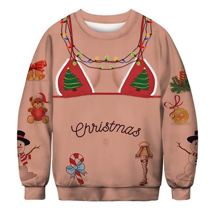 Christmas Funny Ugly 3D Print Crewneck Unisex Sweatshirt - A - 6XL - image 2